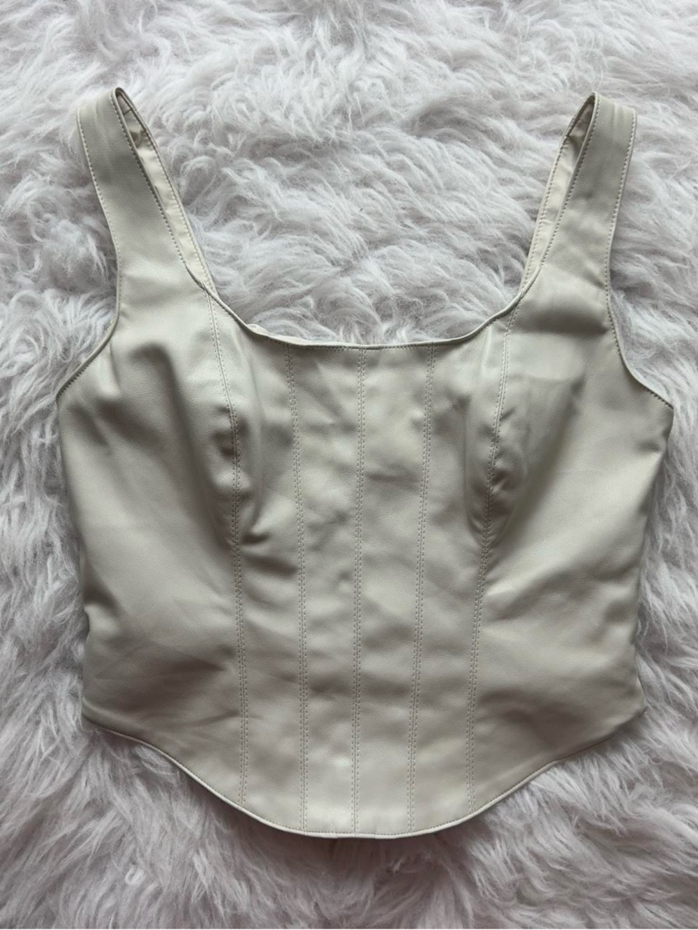 Abercrombie faux leather top